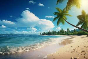 une paysage marin tropical plage photo