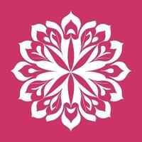 fleur logo vecteur Facile abstrait plat mandala tatouage plante Couleur fleur fleuron Floraison pochoir photo