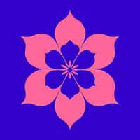 fleur logo vecteur Facile abstrait plat mandala tatouage plante Couleur fleur fleuron Floraison pochoir photo