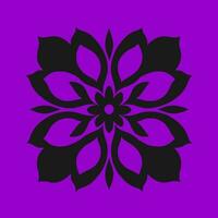 fleur logo vecteur Facile abstrait plat mandala tatouage plante Couleur fleur fleuron Floraison pochoir photo