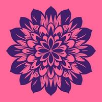 fleur logo vecteur Facile abstrait plat mandala tatouage plante Couleur fleur fleuron Floraison pochoir photo