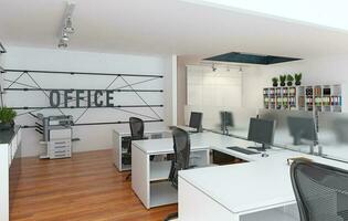 contemporain grenier Bureau photo