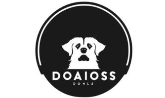 badge chien logo conception illustration photo