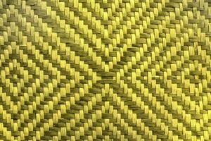 fond de texture de tapis en osier doré brillant, motif doré photo