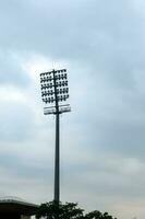 criquet stade inonder lumières poteaux à Delhi, Inde, criquet stade lumières photo