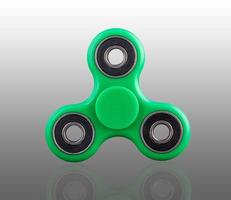 Fidget spinner axé sur la couleur verte photo