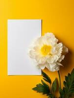 tropical floral Contexte avec Vide papier copie espace. espace pour texte photo