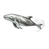 mer baleine ai généré photo