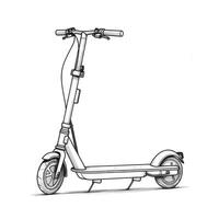 bicyclette électrique scooter ai généré photo