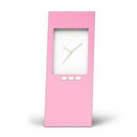 coloré alarme l'horloge pour votre atout temps projet isolé sur blanc Contexte. photo