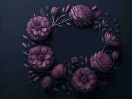 élégant floral Contexte améliorer votre dessins avec magnifique et polyvalent floral motifs, génératif ai photo