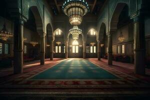 classique mosquée intérieur ,génératif ai photo