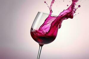 du vin concept de savoureux du vin dans des lunettes et bouteilles établi avec génératif ai technologie. photo