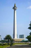 centre de jakarta, jakarta, indonésie, 16 mai 2022. le monument national d'indonésie appelé monas. photo