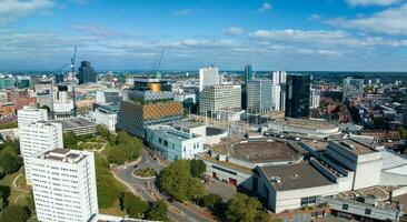 aérien vue de le bibliothèque de Birmingham, Baskerville loger, centenaire carré photo