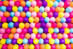 fond de ballons colorés - vraie photo, concept de célébration, fête, heureux, surprise. photo
