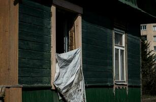 abandonné en bois maison photo