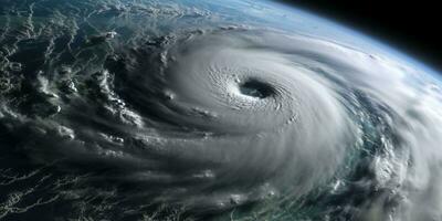 ouragan de orage tropical cyclone Naturel catastrophe, ai généré photo