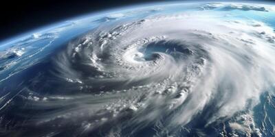 ouragan de orage tropical cyclone Naturel catastrophe, ai généré photo