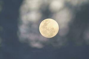 lune dans le nuit ciel , Contexte photo