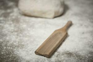 fait maison Gnocchi, traditionnel italien cuisine photo