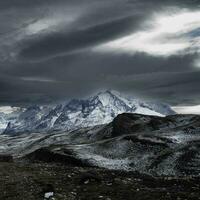 Montagne paysage environnement, torres del paine nationale parc, patagonie, Chili. photo