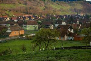 biertan une très magnifique médiéval village dans Transylvanie, Roumanie. une historique ville dans Roumanie cette a conservé le franc et gothique architectural style. Voyage photo. photo