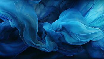 génératif ai illustration de foncé monochrome assimiler bleu, texture, abstrait, psychédélique, vibrant Contexte photo