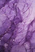 violet marbre texture Contexte. violet marbre sol et mur tuile. Naturel granit pierre. ai généré photo