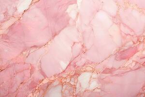 rose marbre texture Contexte. rose marbre sol et mur tuile. Naturel granit pierre. ai généré photo