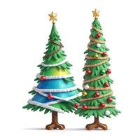 ancien Noël arbre avec cadeaux concept photo