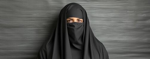 musulman femme dans niqab photo