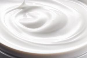 soins de la peau, produits de beauté et beauté produit, pur blanc crème lotion texture comme abstrait arrière-plan, génératif ai photo