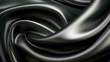 élégant noir soie texture Contexte ai génératif photo