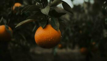 fraîcheur et dynamisme dans la nature agrumes fruit, une en bonne santé en mangeant délice généré par ai photo