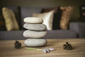 Zen des pierres relaxant Accueil photo