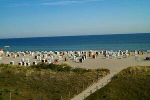 heiligenhafen saint port est une village à le baltique mer dans nord Allemagne photo