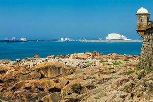 historique fort de sao francisco faire queijo construit sur le 6e siècle à porto ville dans le Portugal photo