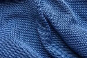 bleu des sports Vêtements en tissu Football chemise Jersey texture photo