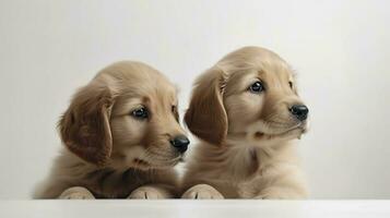 Labrador retriever chiots. génératif ai. photo