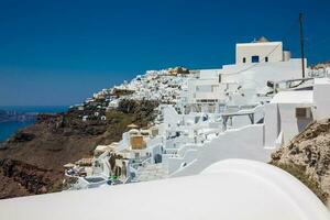 le magnifique village de imerovigli à Santorin île photo