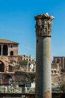 ruines de le forum de César construit par julius César près le forum romanum dans Rome dans 46 avant JC photo