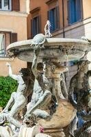 le tortue Fontaine situé dans piazza matte construit dans 1588 par le architecte giacomo della porta photo