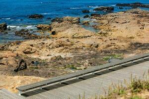 ensoleillé de bonne heure printemps journée à le magnifique promenade le long de le porto littoral photo