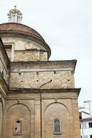 façade de le medici chapelle situé à piazza de Madone degli aldobrandini dans Florence photo