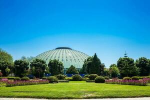le magnifique jardins de le cristal palais et le pavillon Rosa mota photo