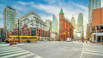 centre ville toronto ville ligne d'horizon, paysage urbain de Canada photo