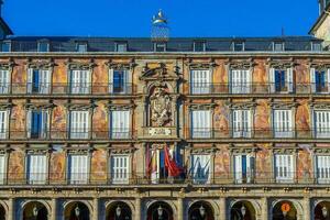 vieux ville Madrid, l'Espagne place maire photo