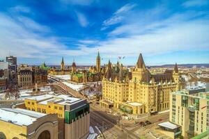 centre ville ottawa ville ligne d'horizon, paysage urbain de Canada photo