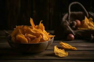 séché mangue fruit. produire ai photo